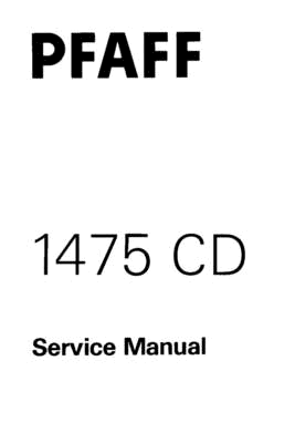 Pfaff 797 Serger Repair Manual